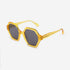 Arc Hexagon and Dimensional Acetate Unisex Sunglasses 22A8064